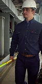 FR Solid Vent Work Shirt Lifestyle